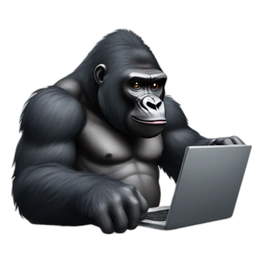 gorilla playin videogames sticker