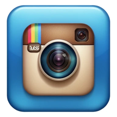 Instagram verified account badge, also known as the blue tick. sticker