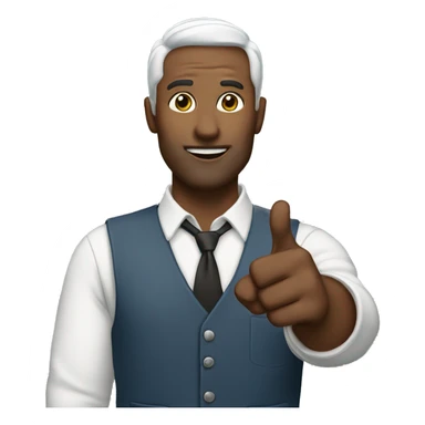 Man pointing to himself
 sticker