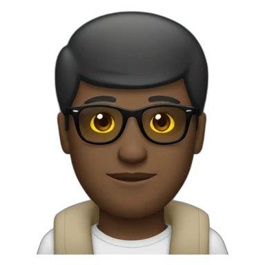 arab black man wearing rayban galsses sticker