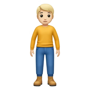 A little guy with no limbs but legs with pants ☺️👖 sticker