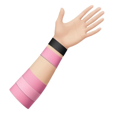 forearm with kinesio tape (physiotherapy)  sticker