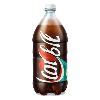 2 liter bottle of diet soda sticker