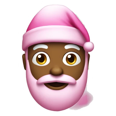 Pink Santa Claus sticker