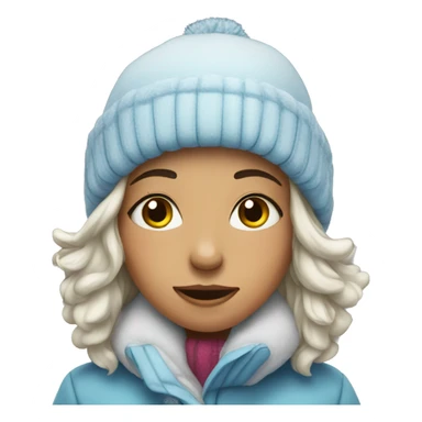 girl in winter wonderland sticker