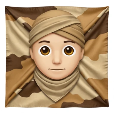 desert camouflage bandana sticker