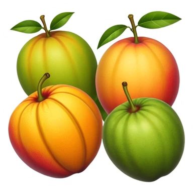 tropical jungle fruit landscape sticker