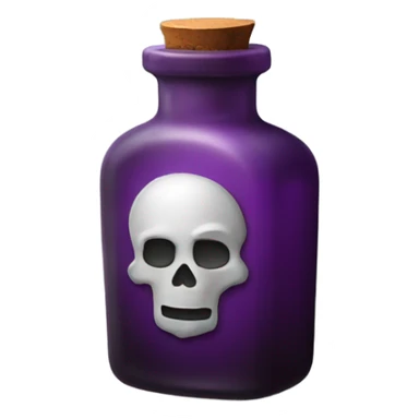 poison bottle sticker
