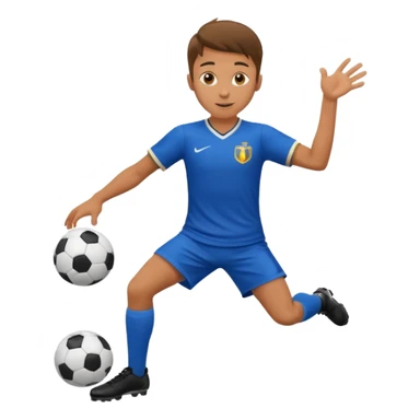 soccer player doing ball tricks sticker