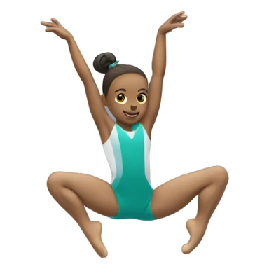 gymnast doing two parellel bars sticker