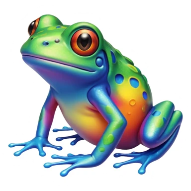 Grenouille arc-en-ciel sticker