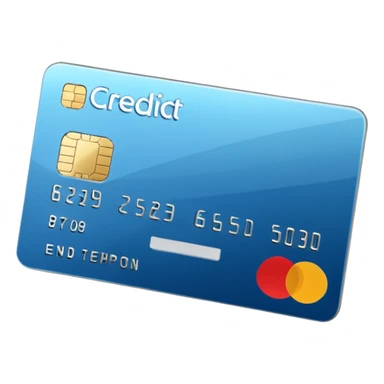 3D icon of a credit card–style corporate card, with a clear highlight in #FF3D00, minimal and high-end. sticker