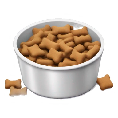 Dog food bowl with treats  sticker