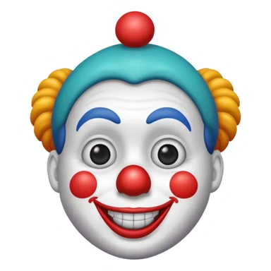 clown emoji iphone sticker