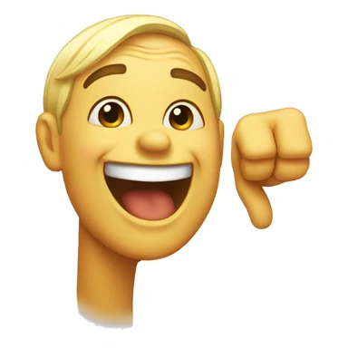 Pointing and laughing emoji sticker