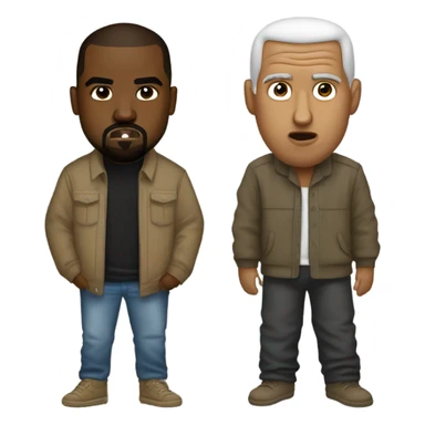 Kanye West vs Kanye East sticker