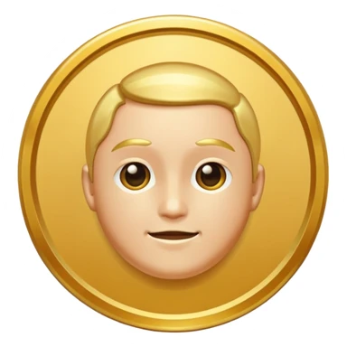 gold medal with no engraved on it sticker