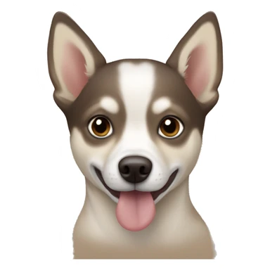 husky chihuahua mix in carmel color sticker