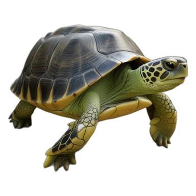 Une tortue qui boit sticker