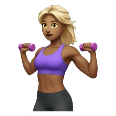 Crunch workout sticker