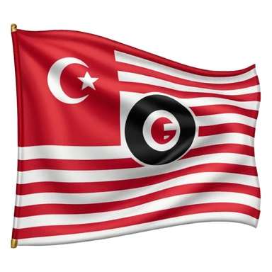 Flag of Georgia and with gravity sticker