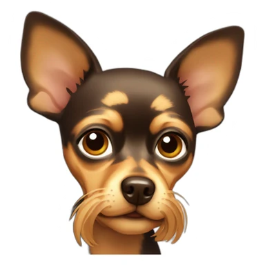 dog russian toy terrier sticker