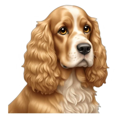 Dog-english-cocker-spaniel-full-body-golden sticker