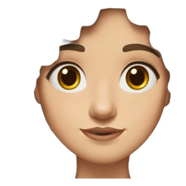 Fille brune aux yeux marron blanche de peau avec des boucles d’oreilles cheveux détachés avec une tenue de la maison serpentard dans Harry potter sticker