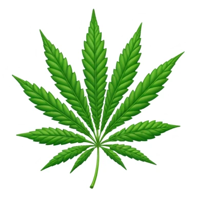 Marihuana hoja sticker
