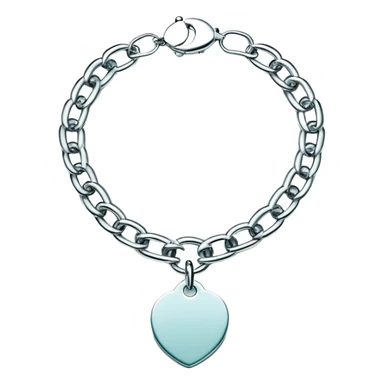 Tiffany big chain silver tag choker necklace “return to Tiffany” sticker