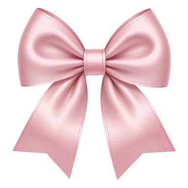 light pink ribbon bow sticker