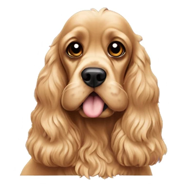 Pies Cocker spaniel z kapturem sticker