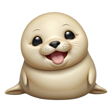 Cinematic Cute Yawning Baby Seal Portrait Emoji, Head tilted slightly with a dramatic, wide-open yawn, showcasing a chubby, tender body with half-closed, drowsy eyes and a relaxed, slightly open mouth, Simplified yet irresistibly adorable features, highly detailed, glowing with a soft, cozy arctic glow, high shine, relaxed yet expressive, stylized with a dash of playful polar charm, soft glowing outline, capturing the essence of a drowsy yet affectionate baby seal that appears ready to stretch and yawn its way out of the screen! sticker