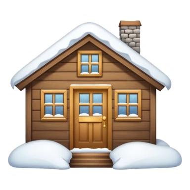 i want a house fully covered with heavy snow, not able to get out emoji. even not able to open door conditio sticker
