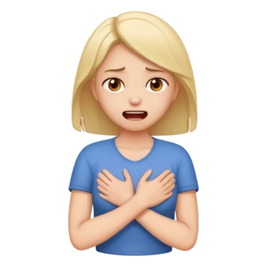 girl has hurt in back  sticker