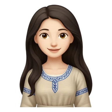 jewish women young ancient Judea, long hair sticker