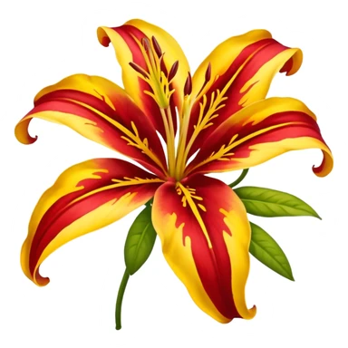 Gloriosa lily emoji sticker