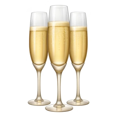 tower of champagne glasses sticker