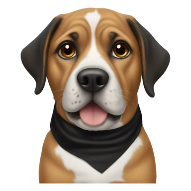 dog with black Halloween bandana sticker