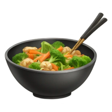 wok vegaetables sticker