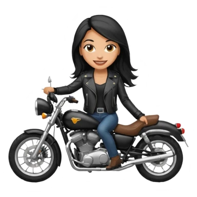 Mulher na moto sticker