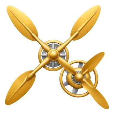 airplane propeller sticker