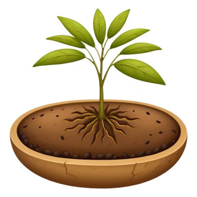 a single seed not in  the soil  sticker