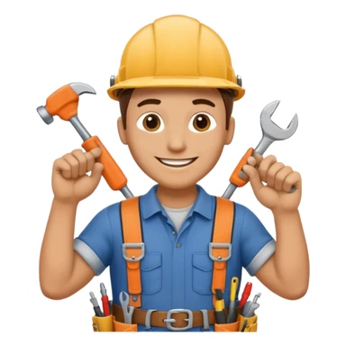 a handyman without tools sticker