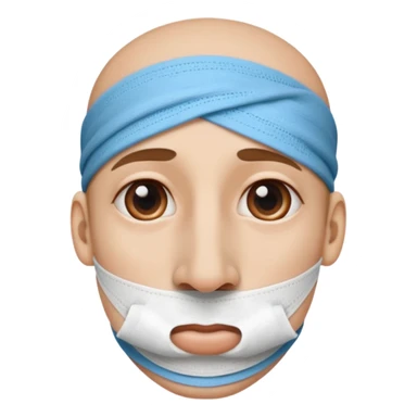 a big nose with a bandage on it  sticker