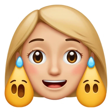 I want to create an emoji in that image we can see both Sad and happy feeling simultaneosly  give in Ai generated face  sticker