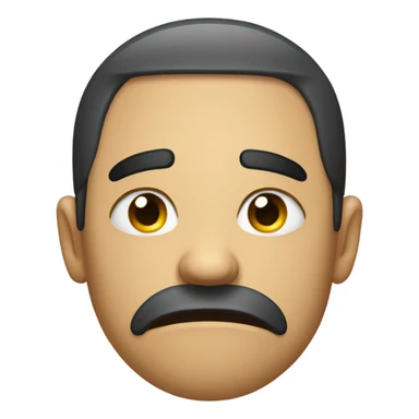 dissapointed face sticker