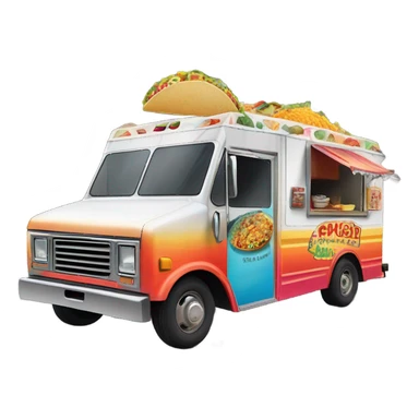 Taco truck crashing into house sticker