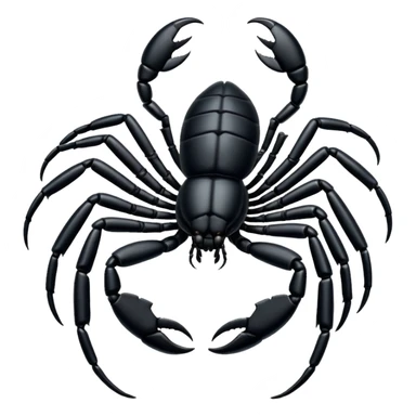 Black sicrpio insect sticker