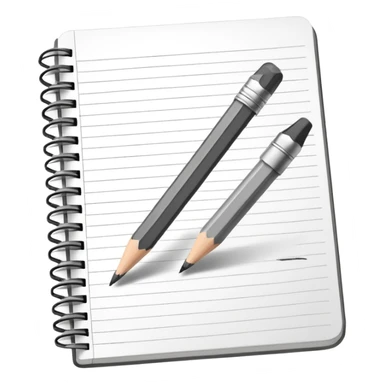 a pencil drawing in a notebook  sticker